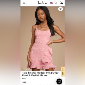 LULUS ruffle mini dress